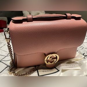 Gucci Interlocking G Top Handle Shoulder Bag